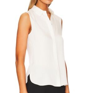 Theory Tanelis Sleeveless 100% Silk Sleeveless Blouse